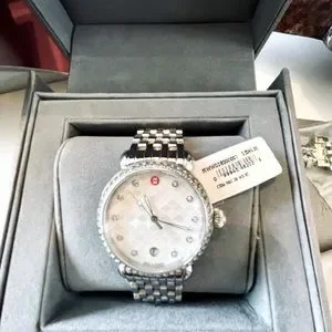 Michele | Accessories | Michele Silver Csx 36 Diamond Mother 